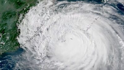 Typhoon Bavi strikes Japan's southern islands as Taiwan orders mass evacuations.