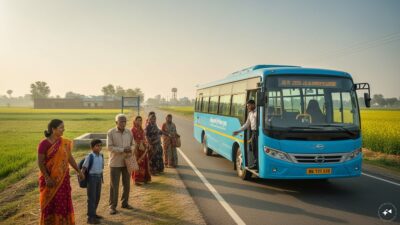 UP's rural bus initiative expands to 56 districts, deploying 215 mini buses in less than four months.