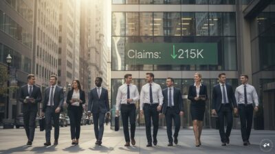 US Unemployment Claims Fall Slightly to 215,000 Last Week Amidst Low Layoff Rates