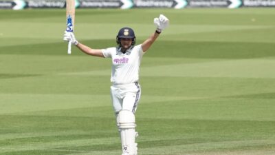 Yastika Bhatia makes history at Lord's with her first Test century as India sets England a target of 457 runs.