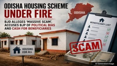 BJD Claims Housing Scheme Fraud in Odisha, Accuses BJP of Favoritism in Choosing Beneficiaries