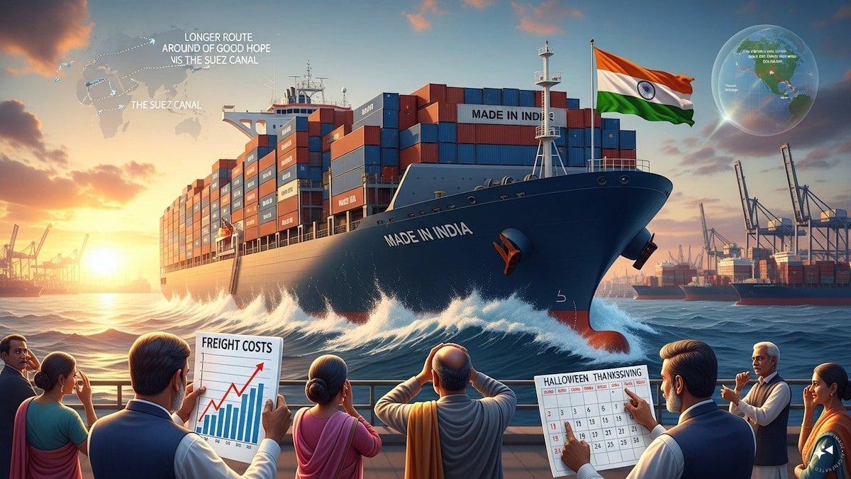 Freight Rates to the US and Europe Soar 3-4 Times; Indian Exporters Facing Container Costs Exceeding $9,000