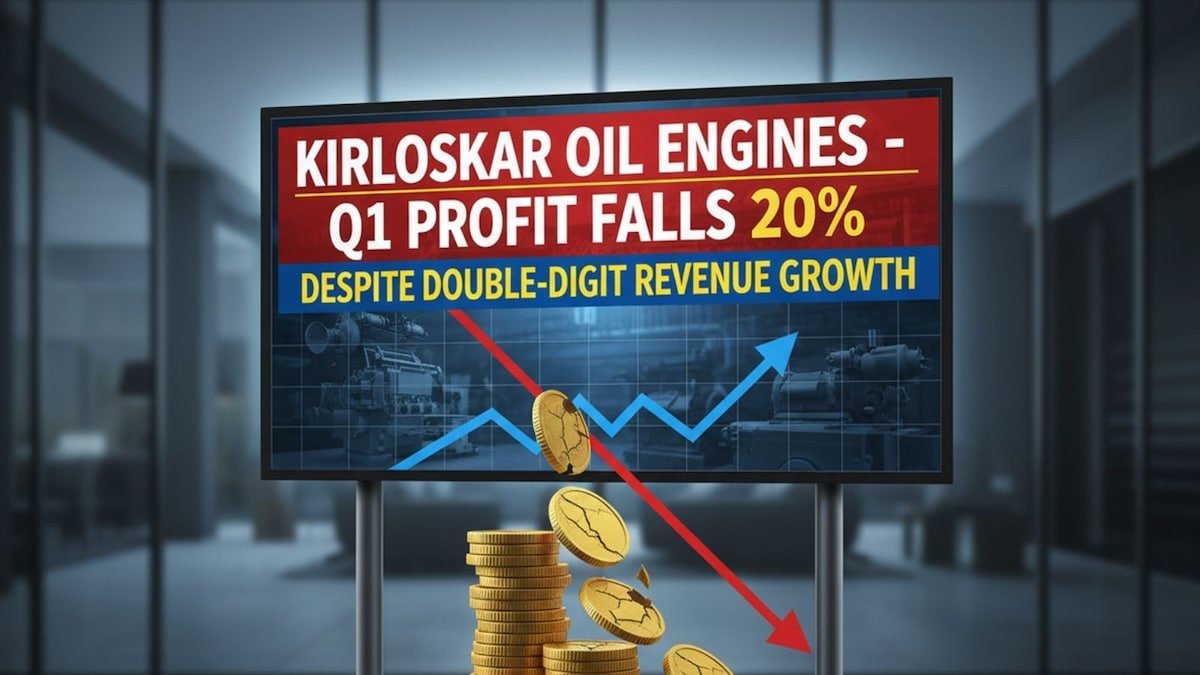 Kirloskar Oil Engines Sees 20% Drop in Q1 Profit Despite Double-Digit Revenue Increase